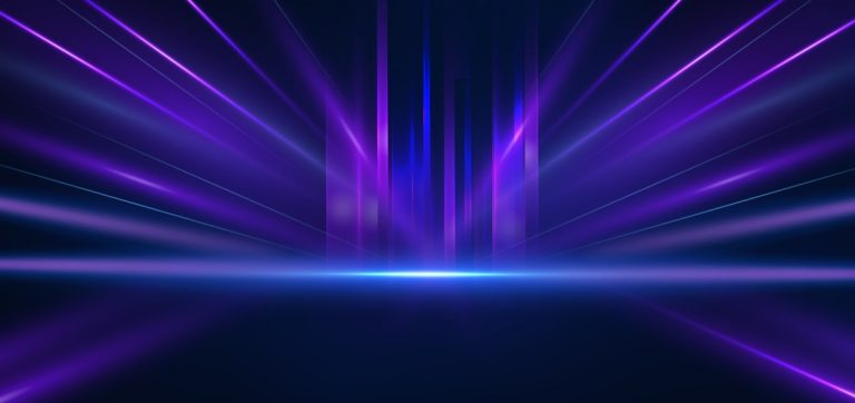Abstract,Technology,Futuristic,Glowing,Blue,And,Purple,Light,Lines,With